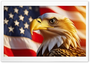 Liberty Eagle USA Flag