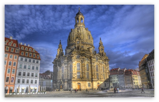 Download Dresden Frauenkirche, Dresden, Germany UltraHD Wallpaper