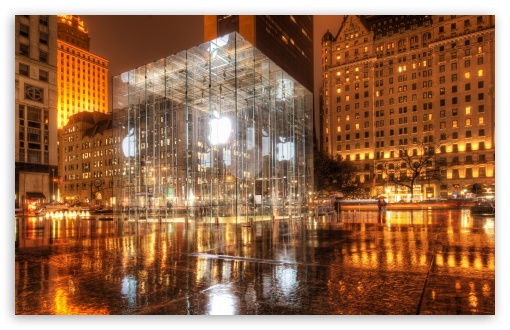 Download Apple Store, New York UltraHD Wallpaper