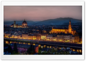 Dusk in Florence, Italy