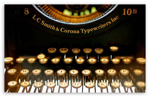 Download Typewriter UltraHD Wallpaper