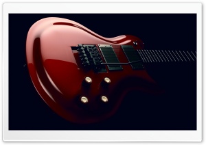 Red Electric Guitar Body