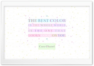 Coco Chanel Quote The Best Color