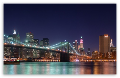Download Brooklyn Bridge at Night UltraHD