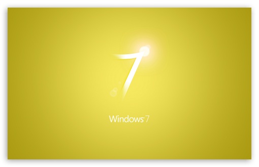 Download Windows 7 Yellow UltraHD Wallpaper