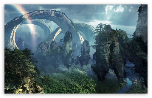 Download Flying Mountains Of Pandora UltraHD Wallpaper