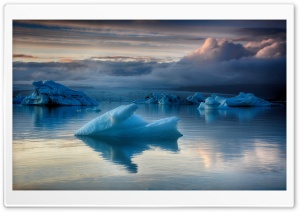 Iceland Glacier Lagoon Blue Ice