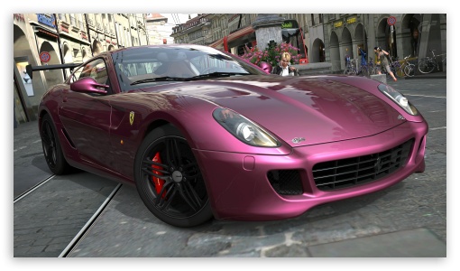 Download Ferrari 599 Pink UltraHD Wallpaper