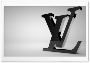 Louis Vuitton Shiny Black Logo