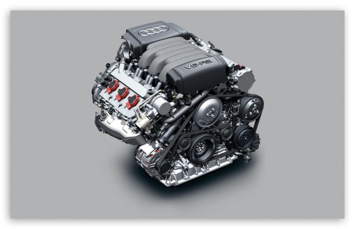 Download Audi V6 FSI Engine UltraHD Wallpaper