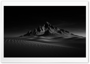 Desert Mountain Black and White