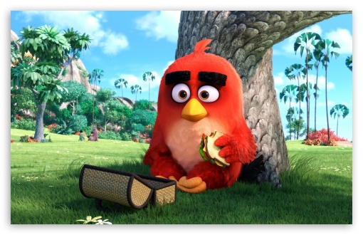 Download Red Angry Birds Movie UltraHD Wallpaper