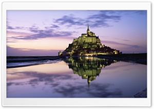 Mont Saint Michel, Normandy,...