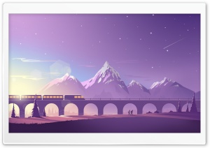 Train Travel Illustration