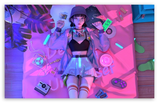 Download Cute Anime Girl UltraHD Wallpaper
