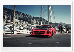 Red Mercedes-Benz SLS AMG