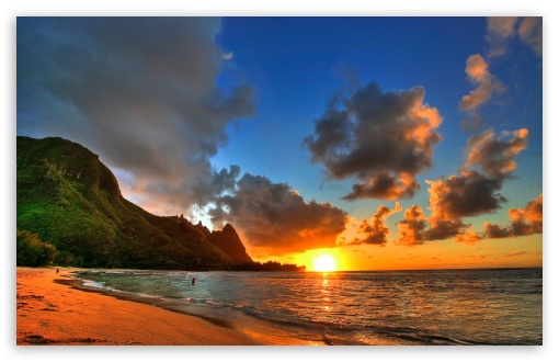 Download Pacific Sunset UltraHD Wallpaper