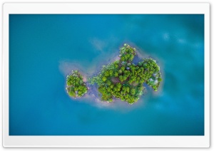 Tiny Island, Blue Water...