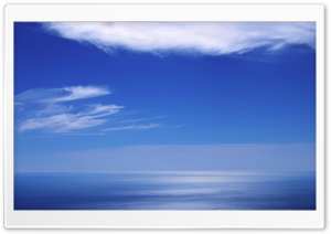 Calm Ocean And Blue Sky
