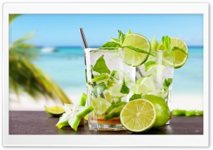 Tropical Cocktail With Lime