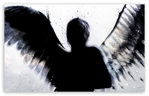 Download Angel Shadow UltraHD Wallpaper