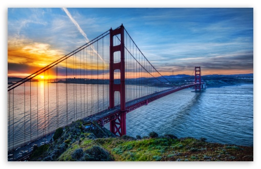 Download Sunrise At San Francisco UltraHD Wallpaper