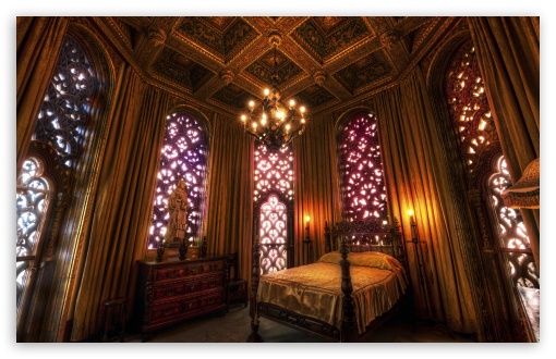Download Hearst Castle Bedroom UltraHD Wallpaper