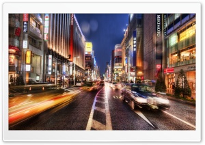 Tokyo Street At Night, HDR