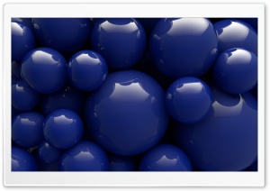 Glossy Blue Balls Background