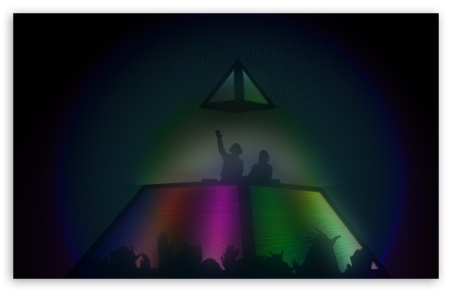 Download Daft Punk Concert Pyramid UltraHD Wallpaper