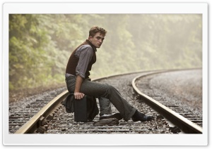 Robert Pattinson On Rail Track