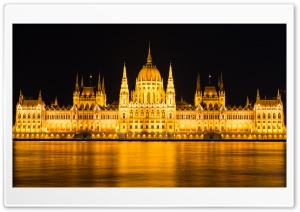 Budapest Parliament Night View
