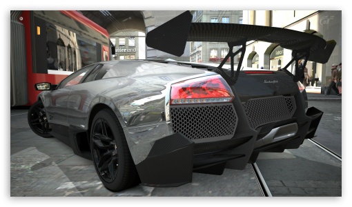 Download Lamborghini Murcielago LP670-4 Chrome UltraHD Wallpaper