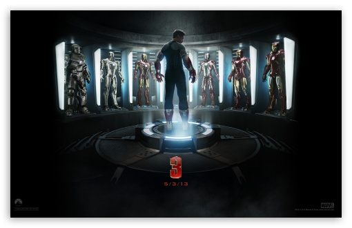 Download Iron Man 3 - The Generation of Suits UltraHD Wallpaper