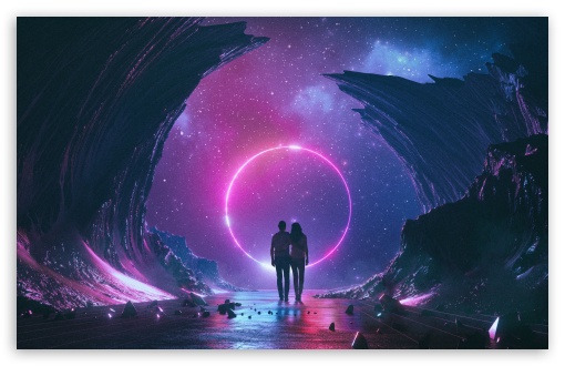 Download Space Love UltraHD Wallpaper