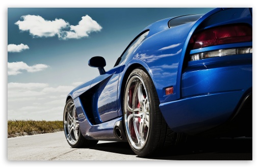 Download Dodge Viper Blue UltraHD Wallpaper