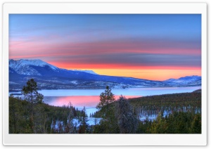 Mountain Lake Sunset Nature