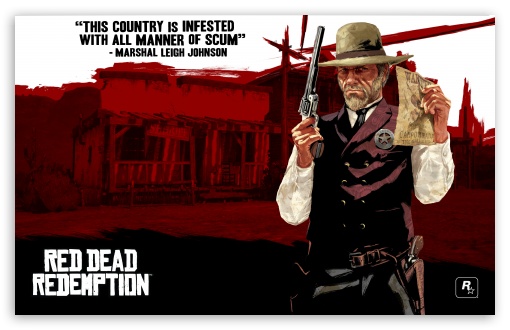 Download Red Dead Redemption, Marshal Leigh Johnson UltraHD Wallpaper