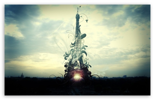 Download Abstract Tower Eiffel UltraHD Wallpaper