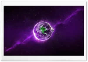 Abstract Purple Earth