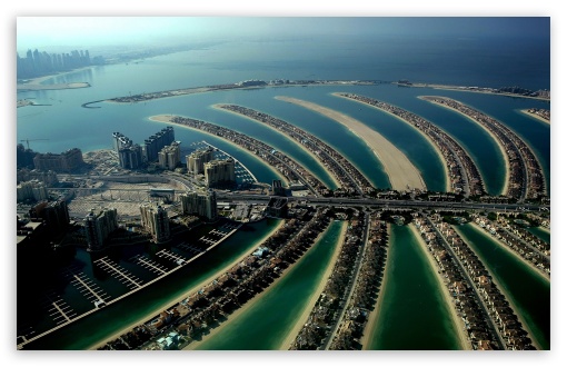 Download The Palm Islands (Atlantis), Dubai, United... UltraHD Wallpaper