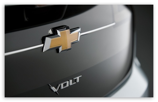 Download Chevrolet Volt Badge UltraHD Wallpaper