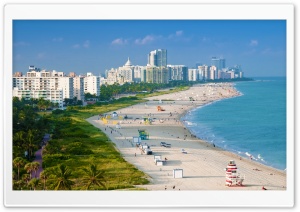 Aerial View Of Miami Beach