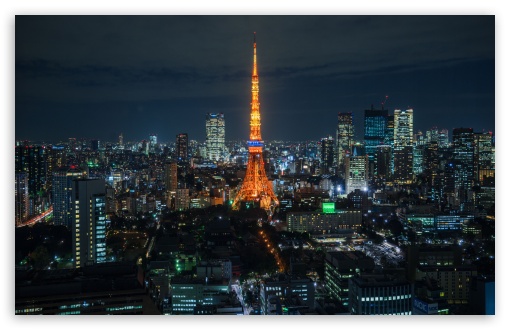 Download Tokyo Night View UltraHD Wallpaper