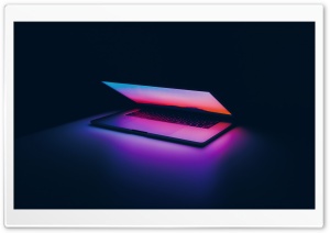 MacBook Pro Laptop Purple Light