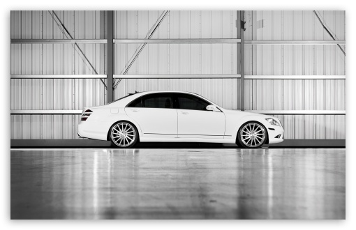 Download Mercedes-Benz S-Class S550 White UltraHD Wallpaper