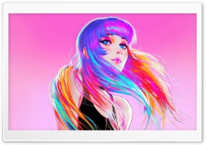 Colorful Girl Illustration