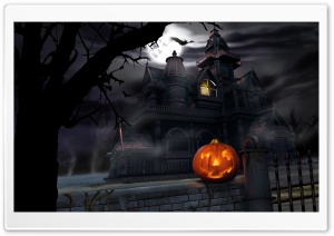 Spooky House Bats Pumpkin...