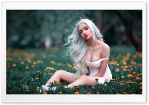 Nice Blonde Girl, Flowers