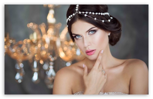Download Beautiful Bride Makeup UltraHD Wallpaper
